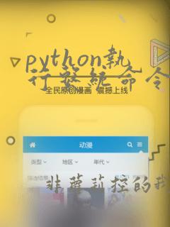python执行系统命令的方法