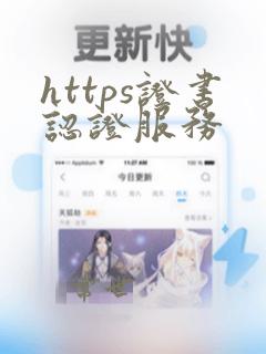 https证书认证服务