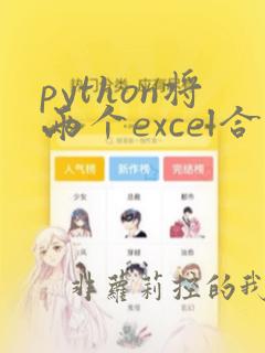 python将两个excel合并到一个excel
