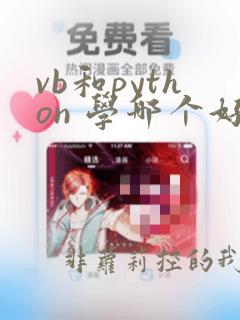 vb和python 学哪个好