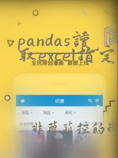 pandas读取excel指定单元格