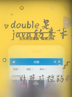double是java的基本数据类型吗