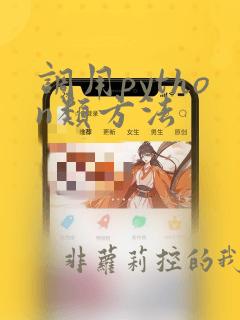 调用python类方法