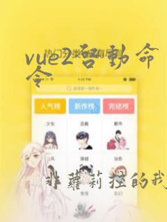 vue2启动命令
