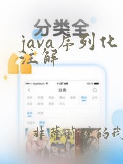 java序列化注解