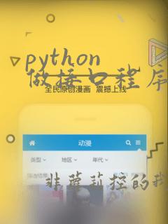 python 做接口程序