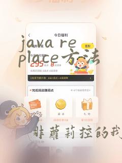 java replace方法