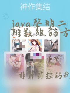 java声明二维数组的方式
