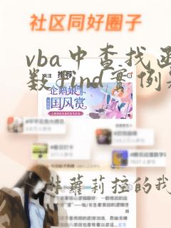 vba中查找函数find实例题