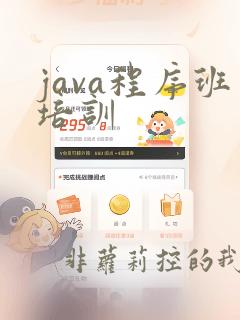 java程序班培训