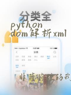 python dom解析xml