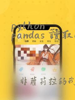 python pandas 读取csv