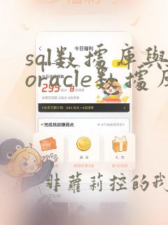 sql数据库与oracle数据库