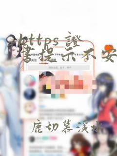 https 证书提示不安全
