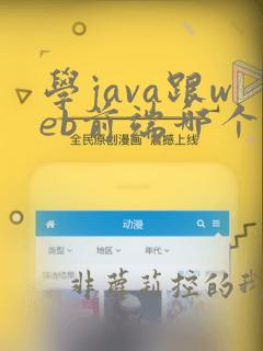 学java跟web前端哪个好