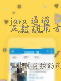 java 通过反射调用方法