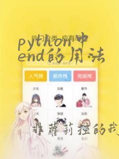 python中end的用法