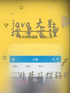 java 大数据量处理