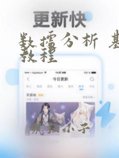 数据分析 基础教程