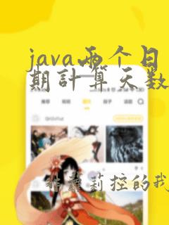 java两个日期计算天数