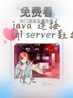 java 连接sql server数据库