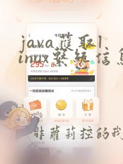 java获取linux系统信息