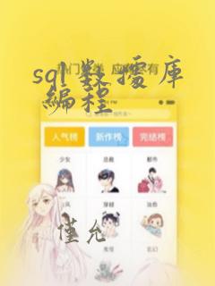sql 数据库 编程