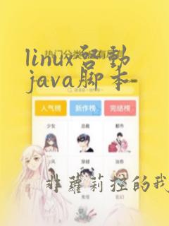 linux启动java脚本