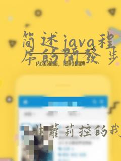 简述java程序的开发步骤