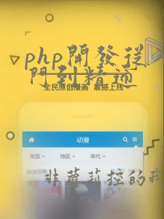 php开发从入门到精通
