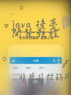 java 后台开发教程