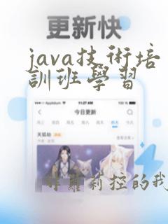 java技术培训班学习