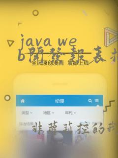 java web开发报表插件