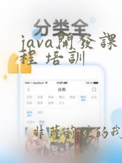 java开发课程 培训