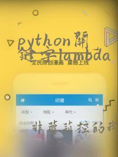 python关键字lambda
