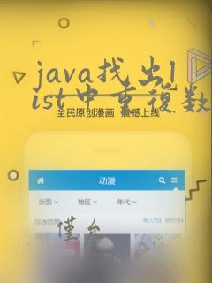 java找出list中重复数据