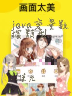 java变量数据类型