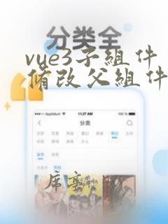 vue3子组件修改父组件的值