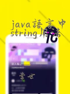 java语言中string用法
