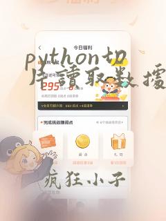 python切片读取数据