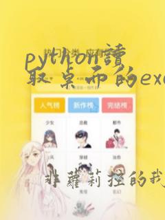 python读取桌面的excel文件