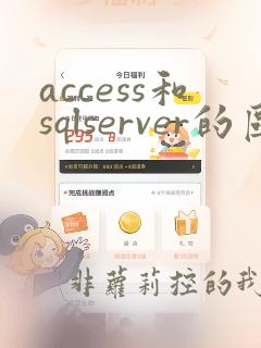 access和sqlserver的区别