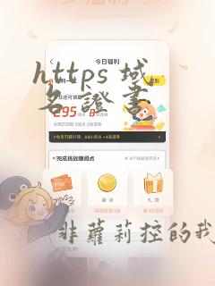 https 域名 证书