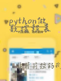 python做数据报表