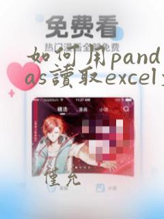 如何用pandas读取excel文件