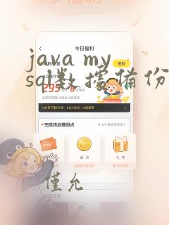 java mysql数据备份