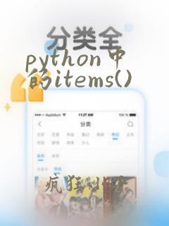 python中的items()