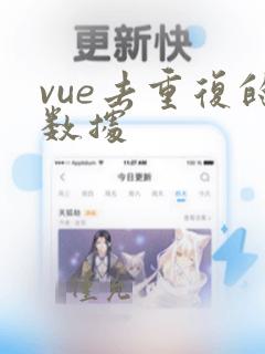 vue去重复的数据