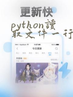 python读取文件一行一行读取