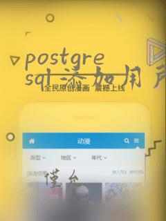 postgresql 添加用户